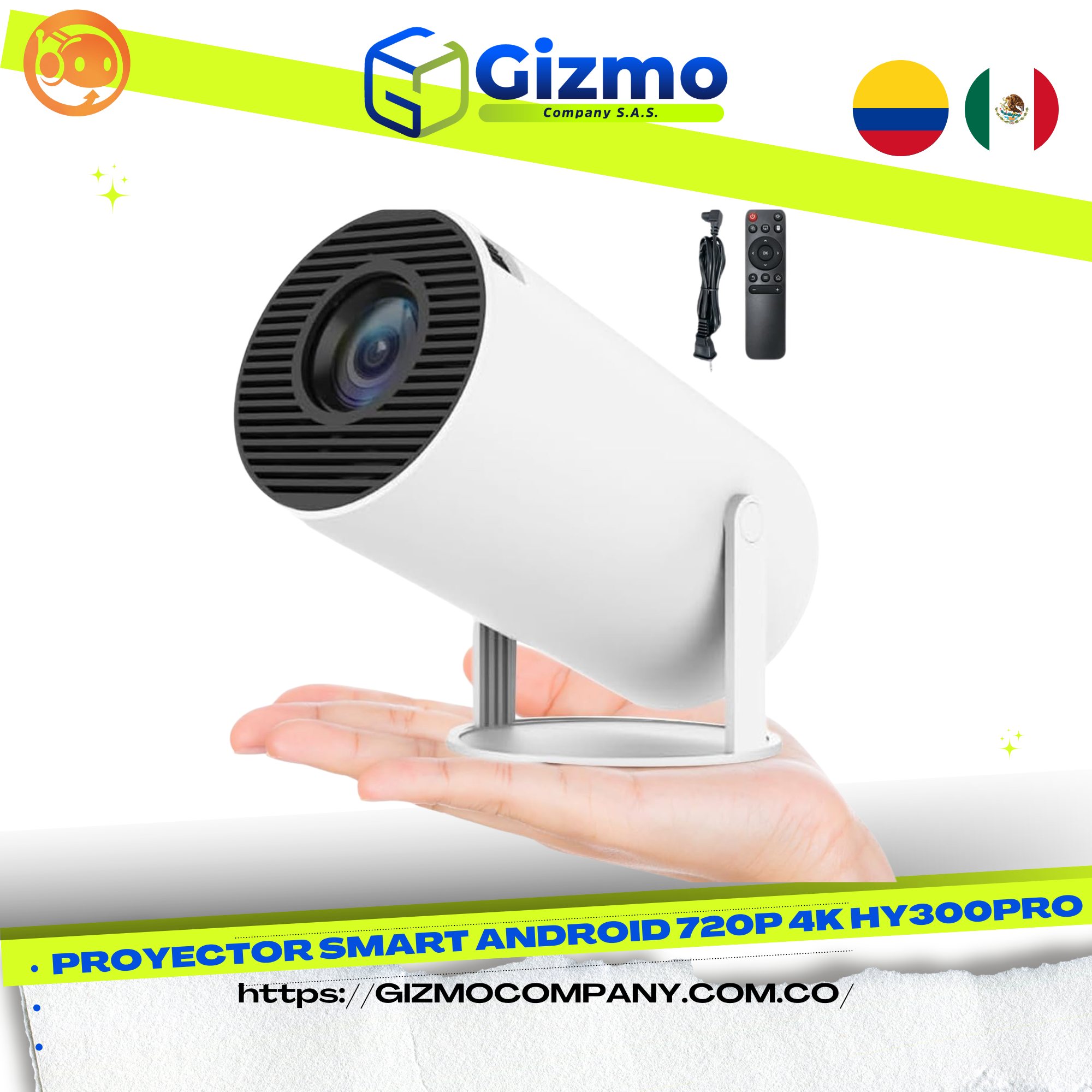 Proyector Portátil HY300 PRO